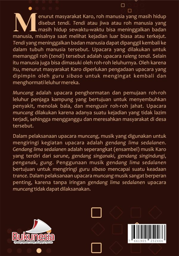 Buku Upacara Muncang: Kearifan Lokal dalam Ritual dan Musik Tradisional Karo - Gambar 2