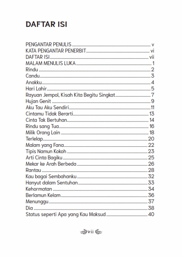 Buku Malam Menulis Luka Keresahan dan harapan dalam cinta penyejuk jiwa pembalut luka meramu semangat dalam hidup berikutnya. - Gambar 4