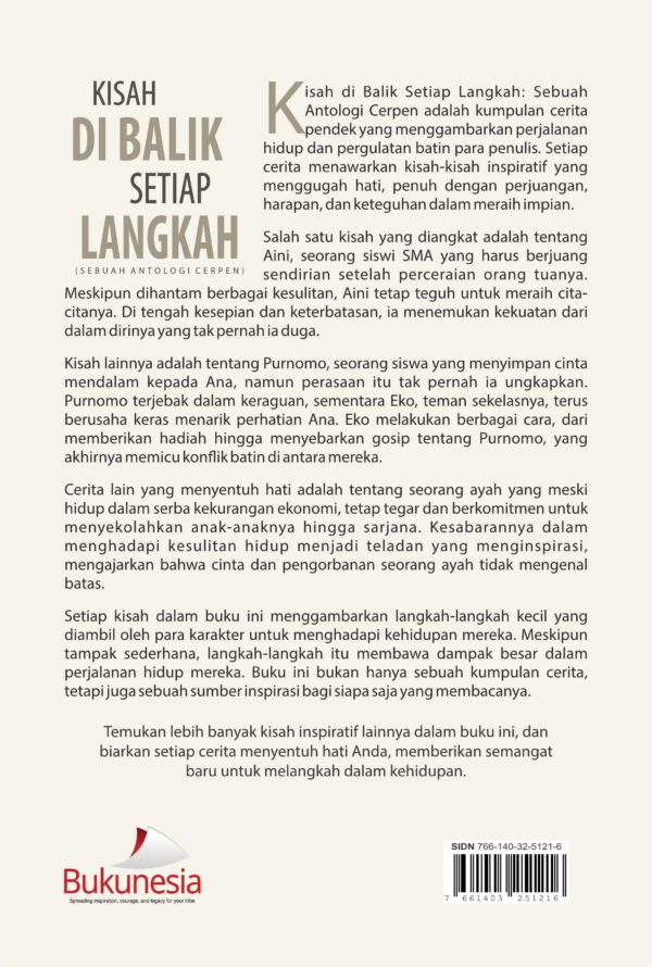 Buku Kisah di Balik Setiap Langkah: Sebuah Antologi Cerpen - Gambar 2