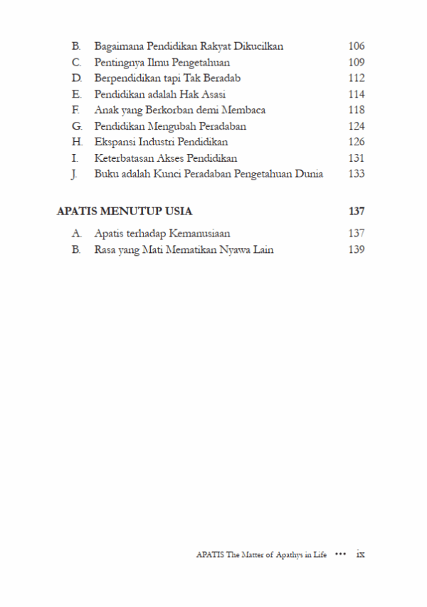 Buku Apatis the Matter of Apathys in Life - Gambar 4