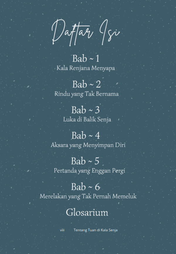 Buku Tentang Tuan di Kala Senja - Gambar 2