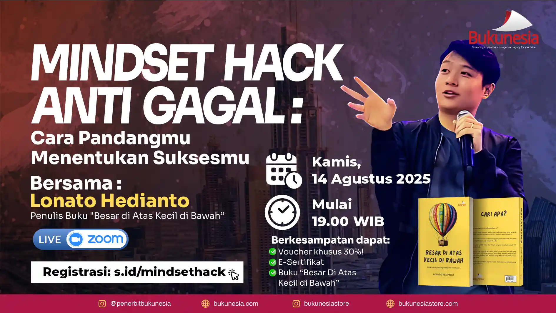 bedah buku mindset hack anti gagal