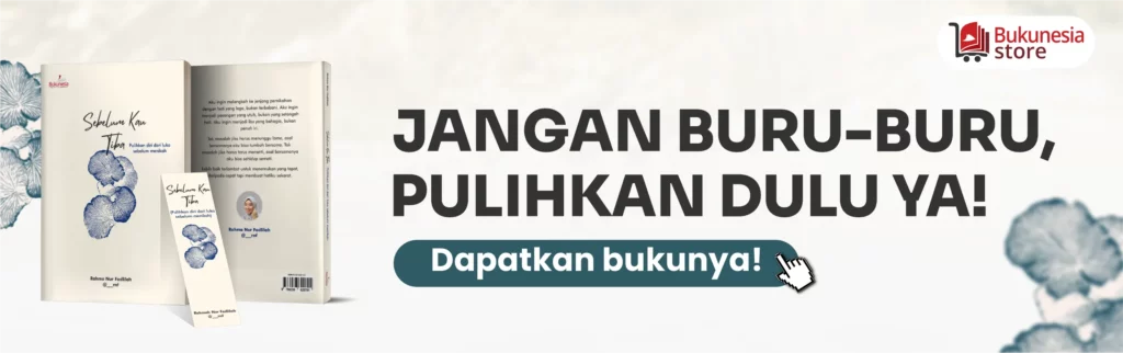 banner sticky buku sebelum kau tiba