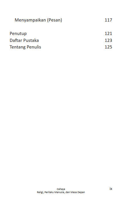 Buku Cahaya Religi, Perilaku Manusia, dan Masa Depan - Gambar 3