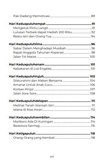 Buku Di Balik Catatan 99 Hari Refleksi, Motivasi dan Hikmah Jilid 1 - Gambar 3
