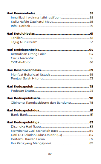 Buku Di Balik Catatan 99 Hari Refleksi, Motivasi dan Hikmah Jilid 1 - Gambar 4