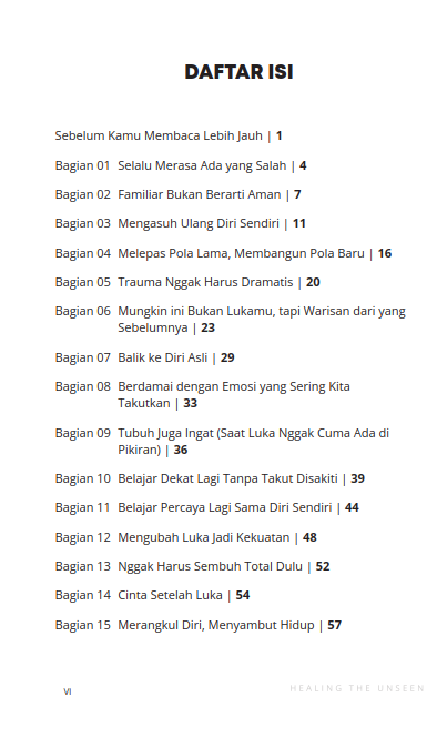Buku Healing The Unseen (Sebuah Perjalanan Pulang Ke Dalam Diri) - Gambar 2