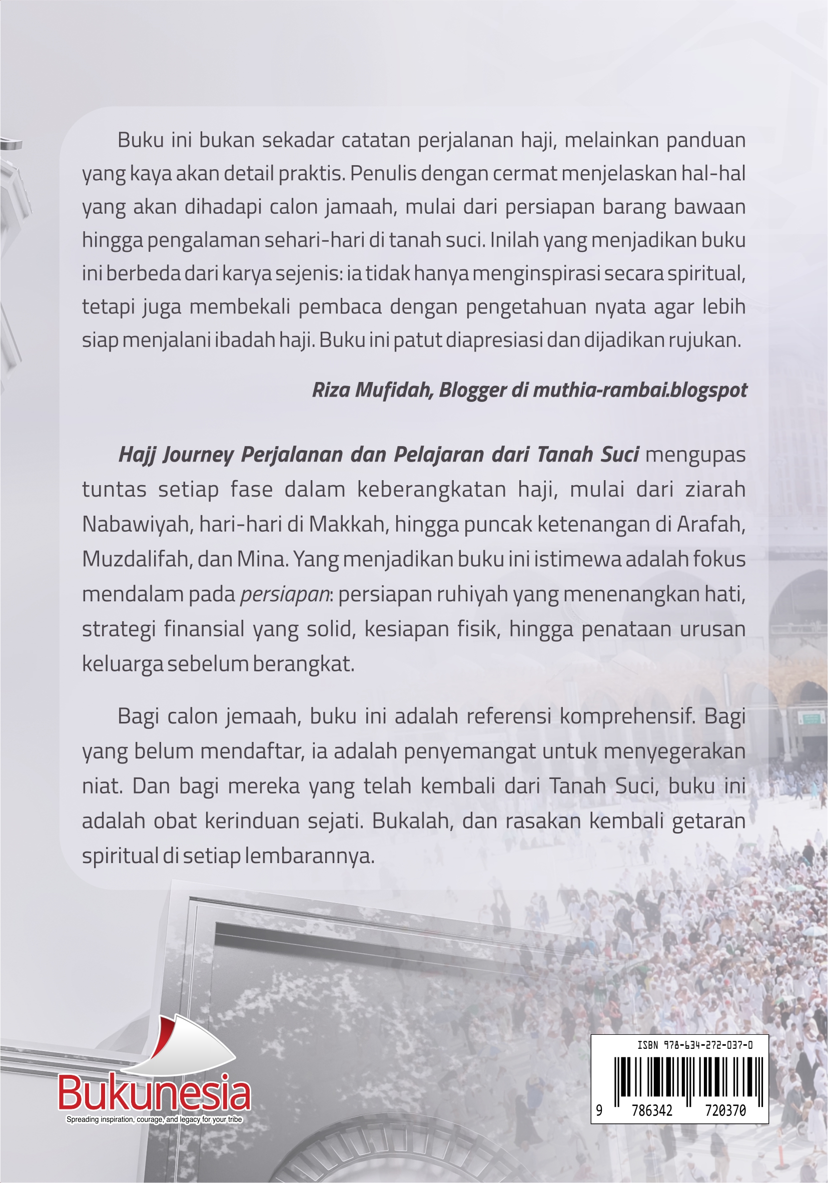 Buku Hajj Journey: Perjalanan dan Pelajaran Dari Tanah Suci - Gambar 4
