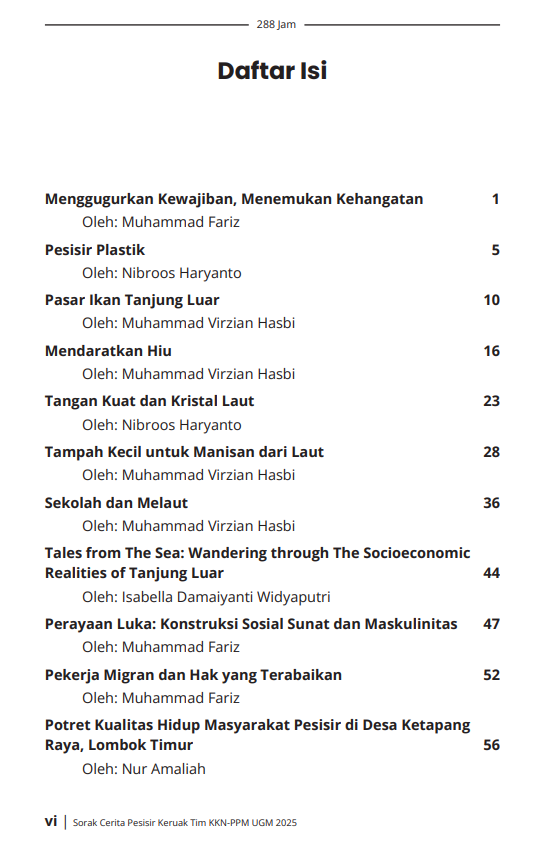 Buku 288 Jam: Sorak Cerita Pesisir Keruak Tim KKN-PPM UGM 2025 - Gambar 2