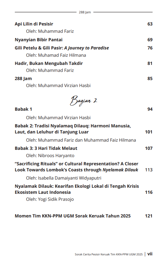 Buku 288 Jam: Sorak Cerita Pesisir Keruak Tim KKN-PPM UGM 2025 - Gambar 3