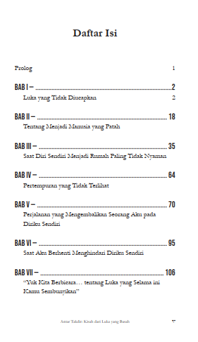 Buku Luka Tidak Pernah Pergi, Ia Hanya Belajar Duduk Dengan Tenang - Gambar 2