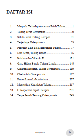 Buku Mengenal, Mencegah dan Mengalahkan Tulang Keropos Osteoporosis - Gambar 2