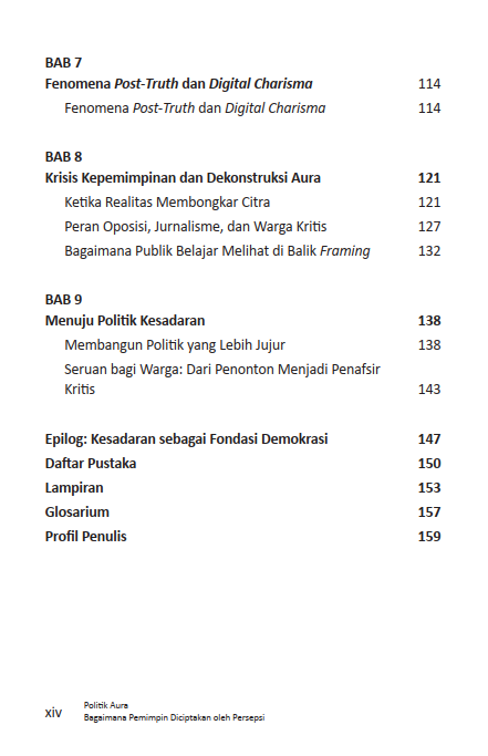 Buku Politik Aura Bagaimana Pemimpin Diciptakan oleh Persepsi Potret Kepemimpinan Jokowi, Megawati, Prabowo, dan Anies Baswedan - Gambar 4