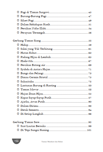Buku Taman Matahari Dan Bulan 50 Puisi Oda dan Liris - Gambar 3