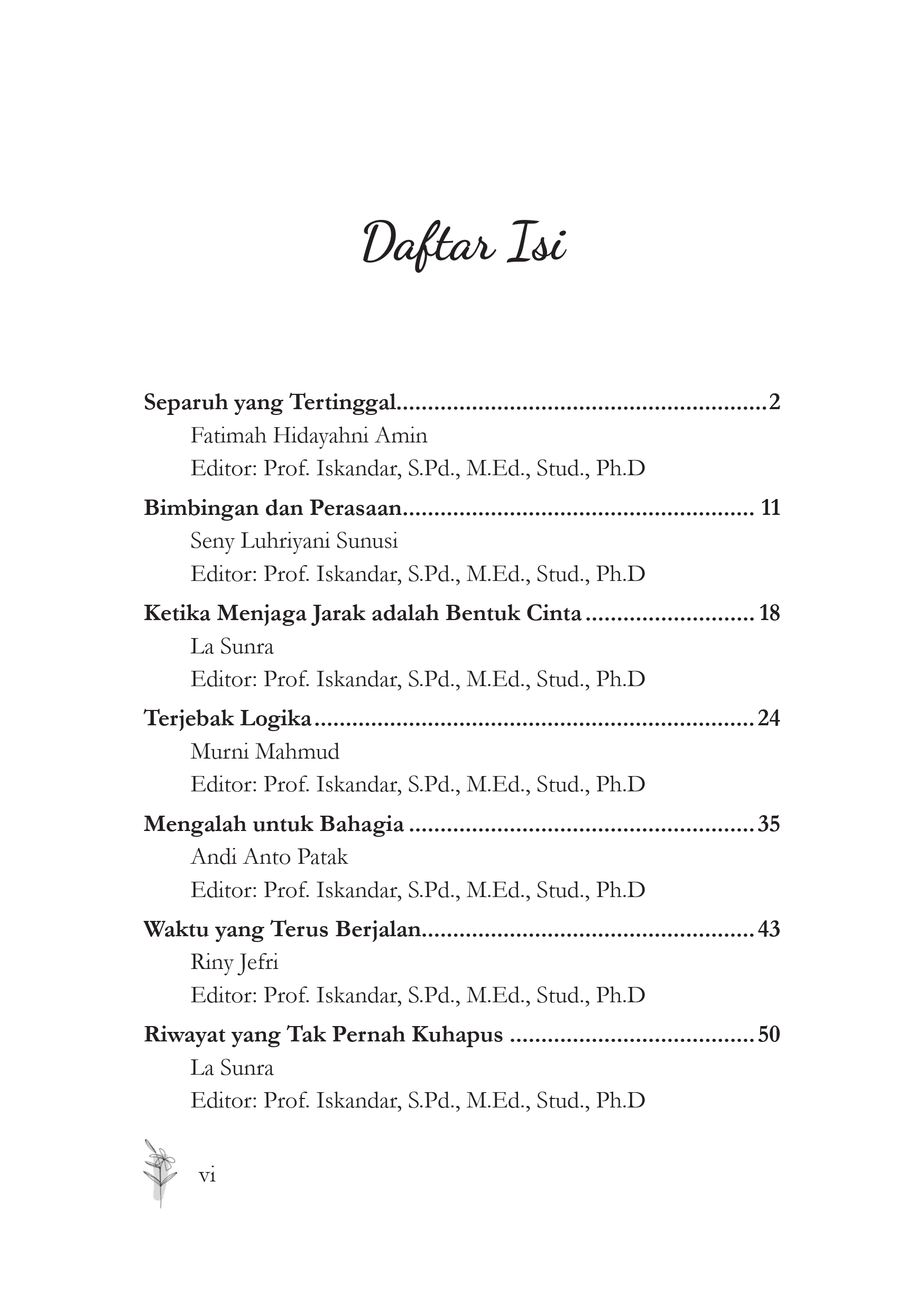 Buku Kumpulan Cerpen: Ruang Privat - Gambar 2