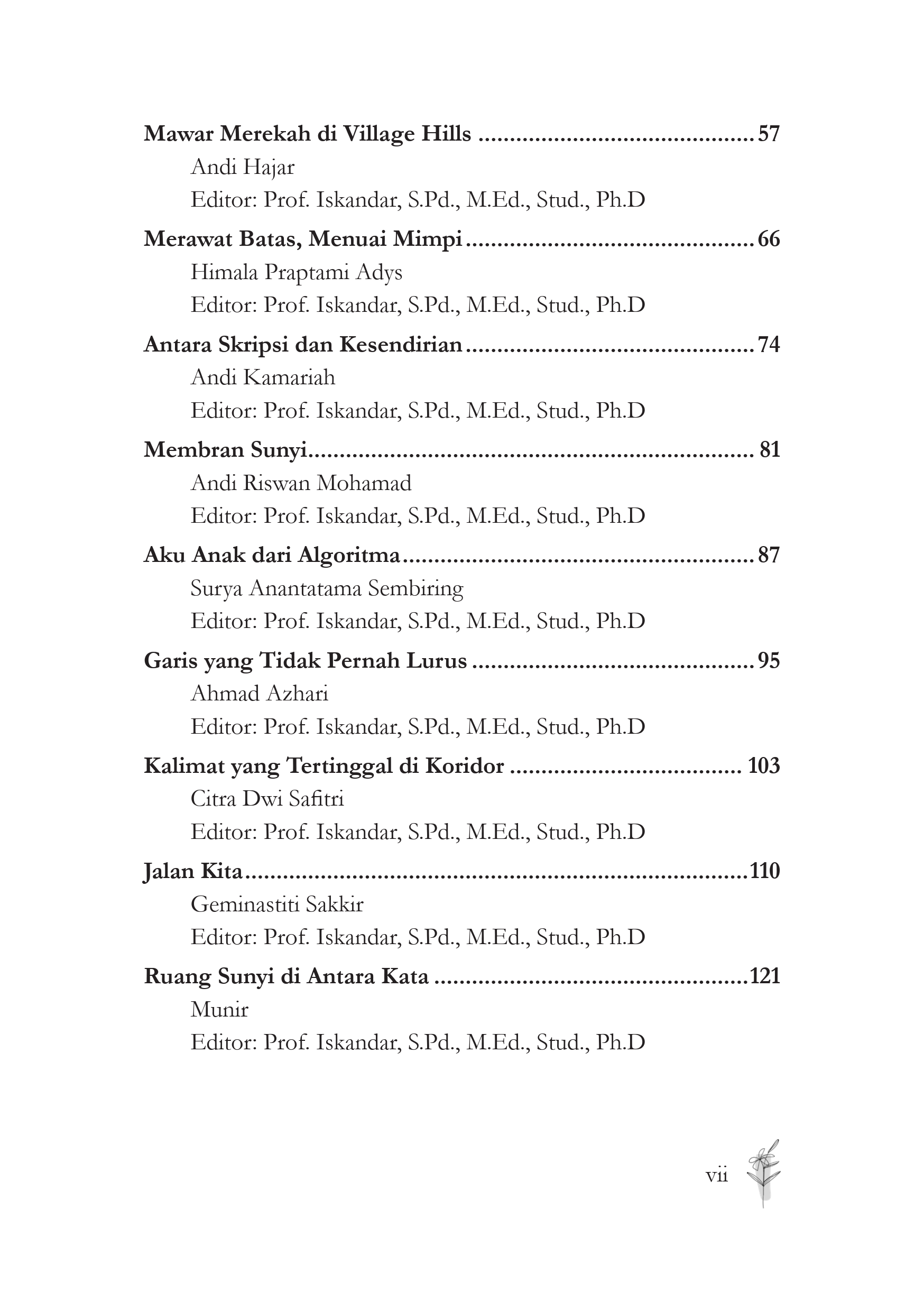 Buku Kumpulan Cerpen: Ruang Privat - Gambar 3